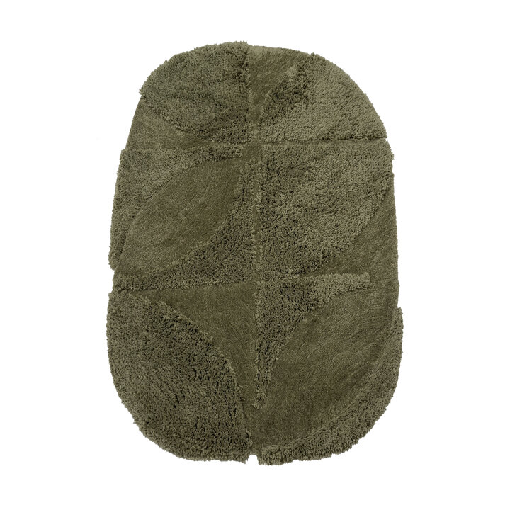 Organisch vloerkleed - Odette Curves Groen