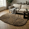 Organisch vloerkleed - Odette Curves Bruin - thumbnail