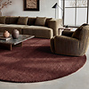 Rond wollen vloerkleed - Leone Rood - thumbnail