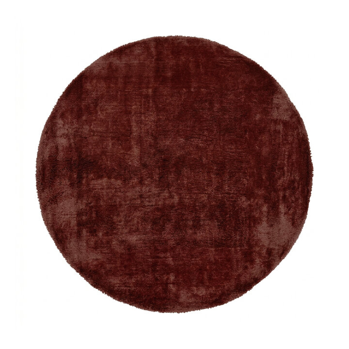Rond wollen vloerkleed - Leone Rood