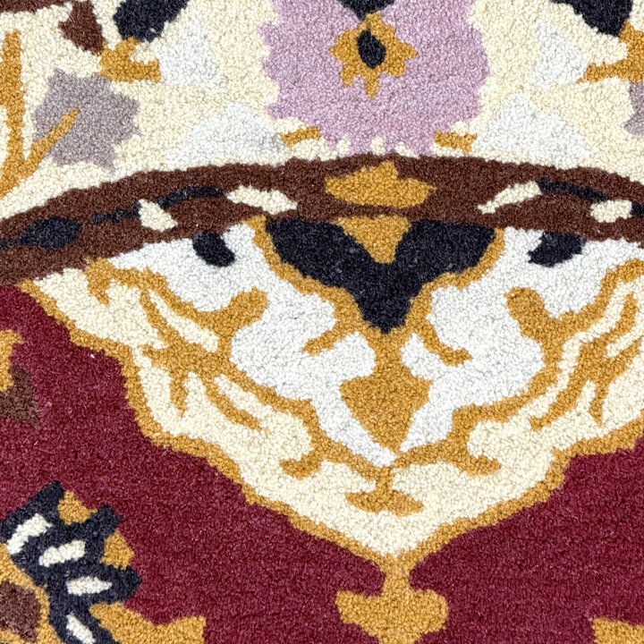 Vintage rond vloerkleed - Valentina Rood