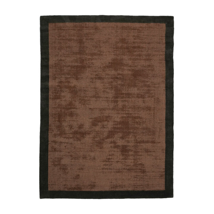 Laagpolig vloerkleed - Lucien Border Roest