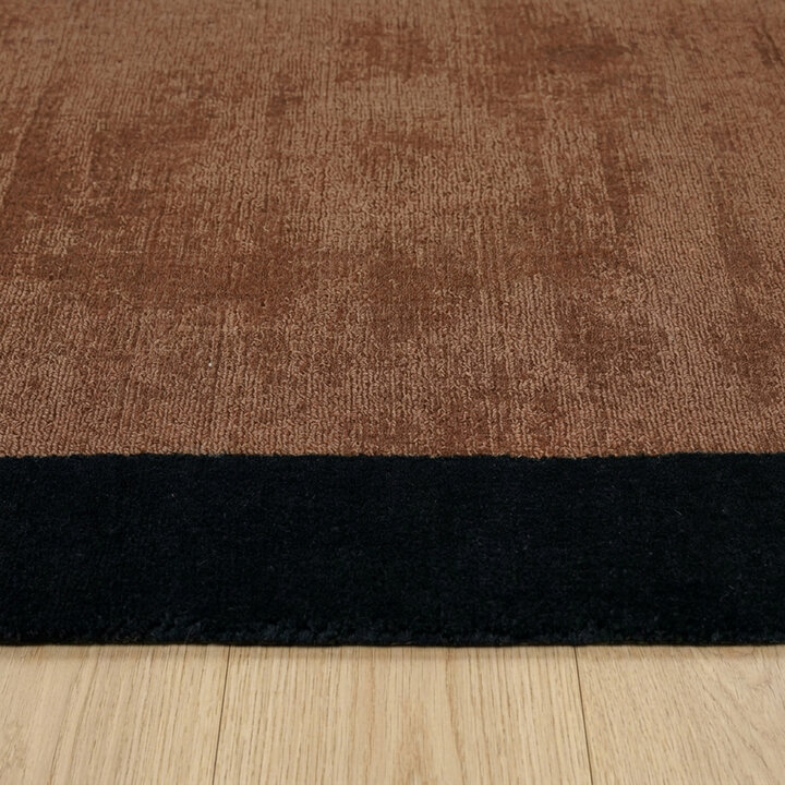 Laagpolig vloerkleed - Lucien Border Roest