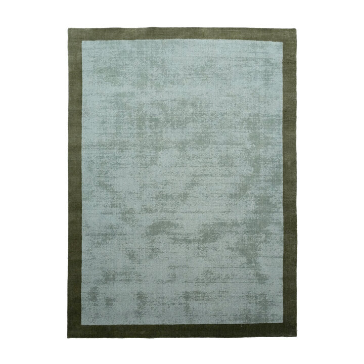 Laagpolig vloerkleed - Lucien Border Groen