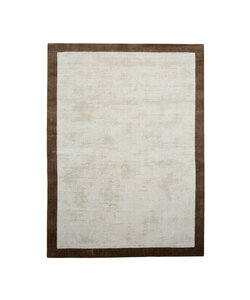 Laagpolig vloerkleed - Lucien Border Creme