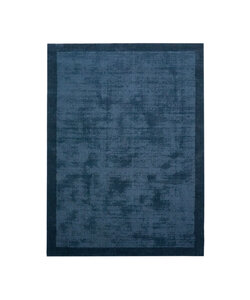 Laagpolig vloerkleed - Lucien Border Blauw