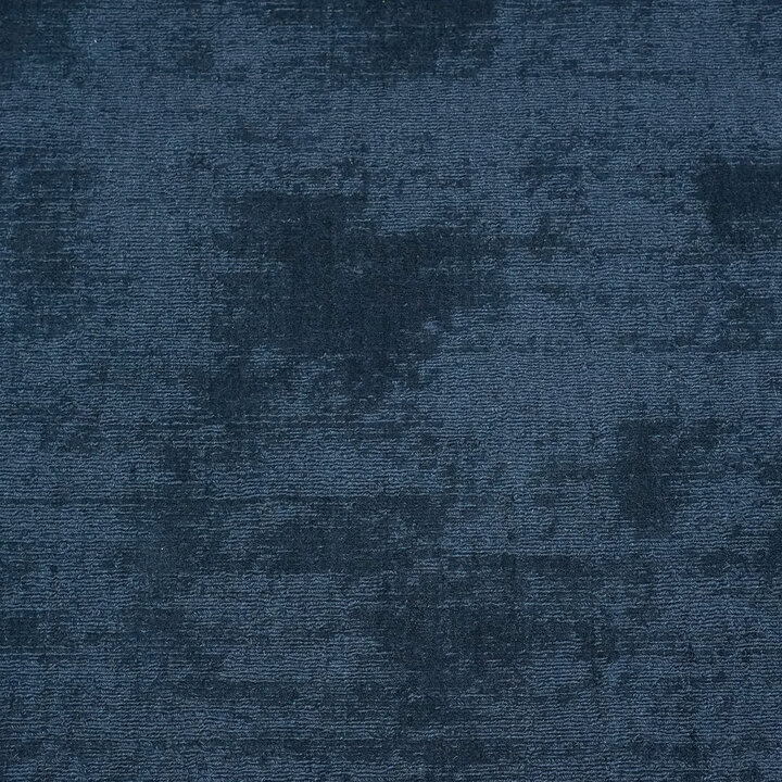 Laagpolig vloerkleed - Lucien Border Blauw