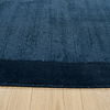 Laagpolig vloerkleed - Lucien Border Blauw - thumbnail 4