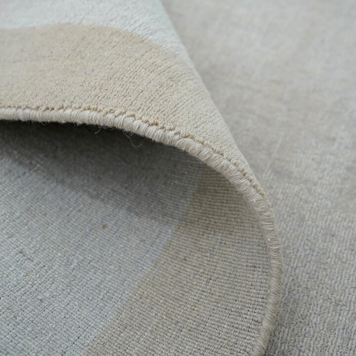 Laagpolig vloerkleed - Lucien Border Beige