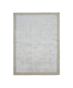 Laagpolig vloerkleed - Lucien Border Beige