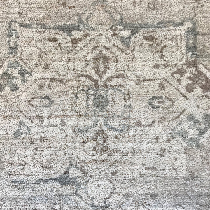Rond vintage vloerkleed - Kyra Medaillon Taupe