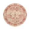 Rond vintage vloerkleed - Kyra Medaillon Roze - thumbnail 1