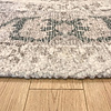 Rond vintage vloerkleed - Kyra Medaillon Creme - thumbnail 4