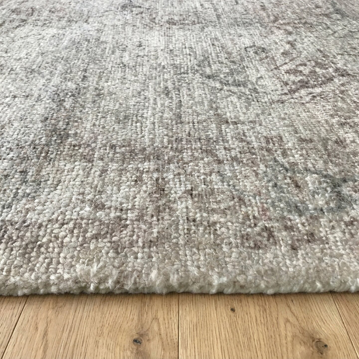 Vintage vloerkleed - Kyra Medaillon Taupe