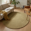 Rond vloerkleed - Isara Border Olijfgroen - thumbnail