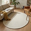 Rond vloerkleed - Isara Border Wit - thumbnail