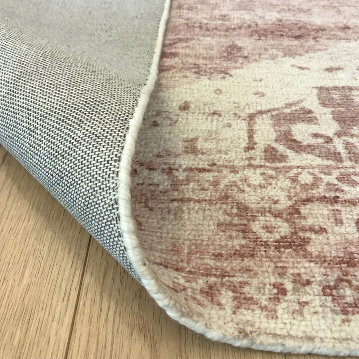 Vintage vloerkleed - Kyra Medaillon Roze