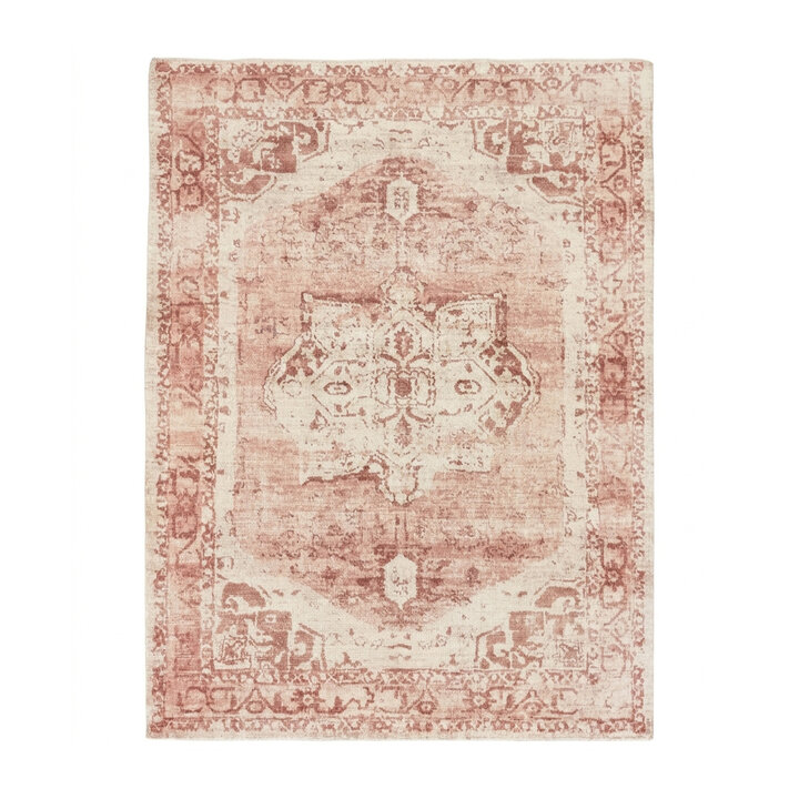 Vintage vloerkleed - Kyra Medaillon Roze