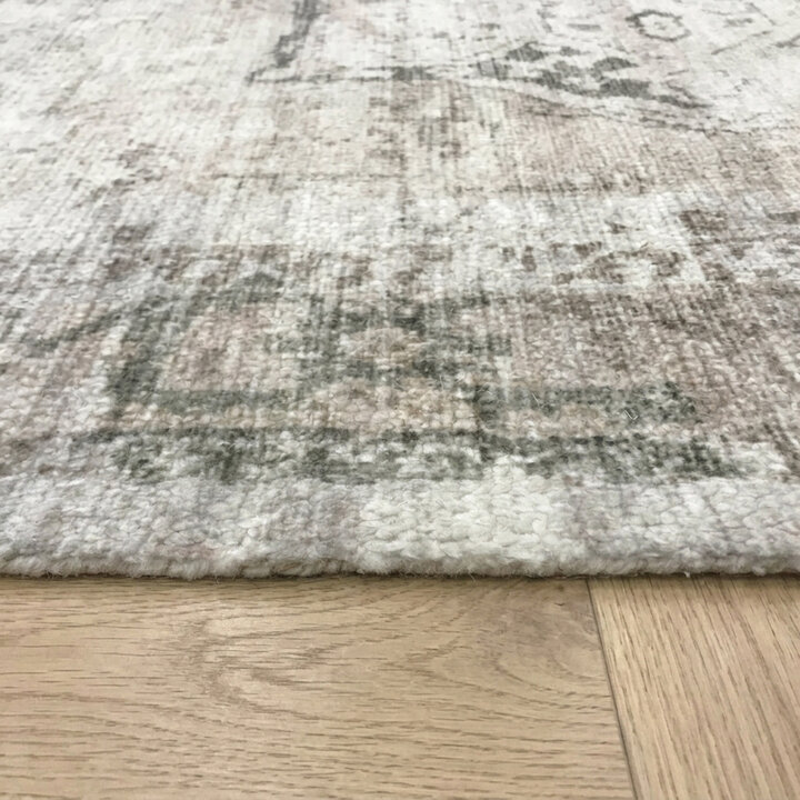 Vintage vloerkleed - Kyra Medaillon Creme