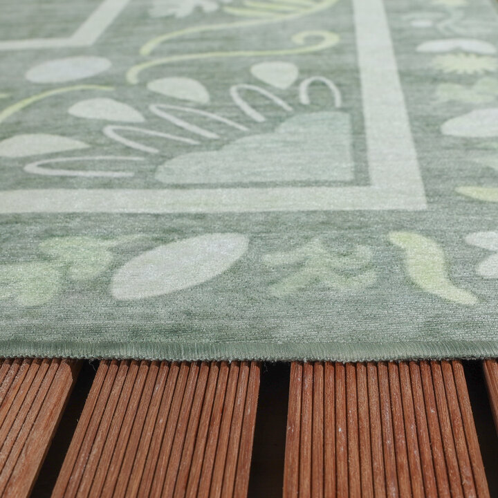 Buitenvloerkleed - Maui Border Groen