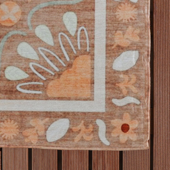 Buitenvloerkleed - Maui Border Terracotta