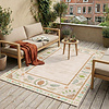 Buitenvloerkleed - Maui Border Roze - thumbnail