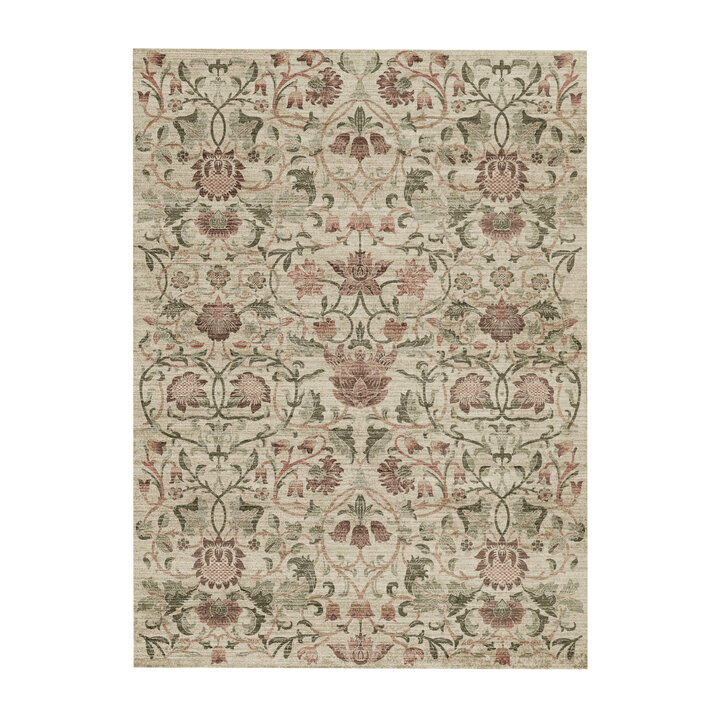 Vloerkleed bloemen - Rosie Beige