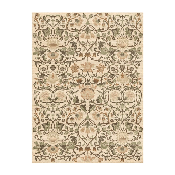 Vloerkleed bloemen - Rosie Creme