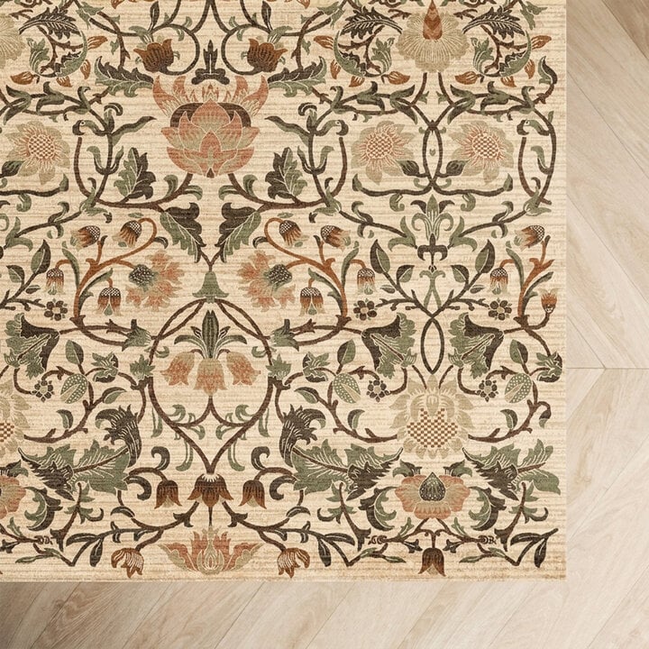 Vloerkleed bloemen - Rosie Creme