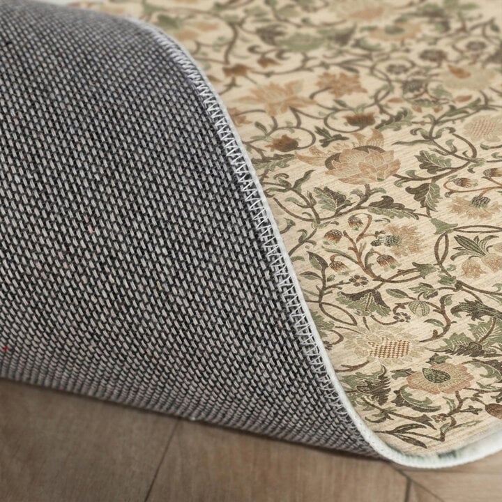 Vloerkleed bloemen - Rosie Creme