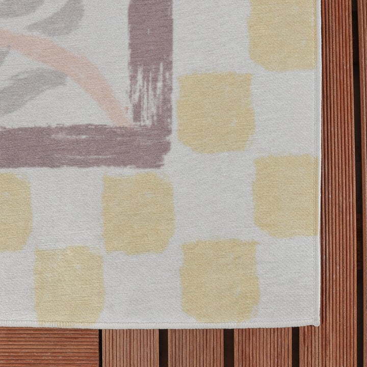 Buitenvloerkleed - Oasis Leaves Geel/Lila