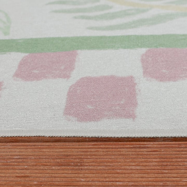 Buitenvloerkleed - Oasis Leaves Roze/Groen