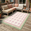 Buitenvloerkleed - Oasis Palm Roze/Groen - thumbnail