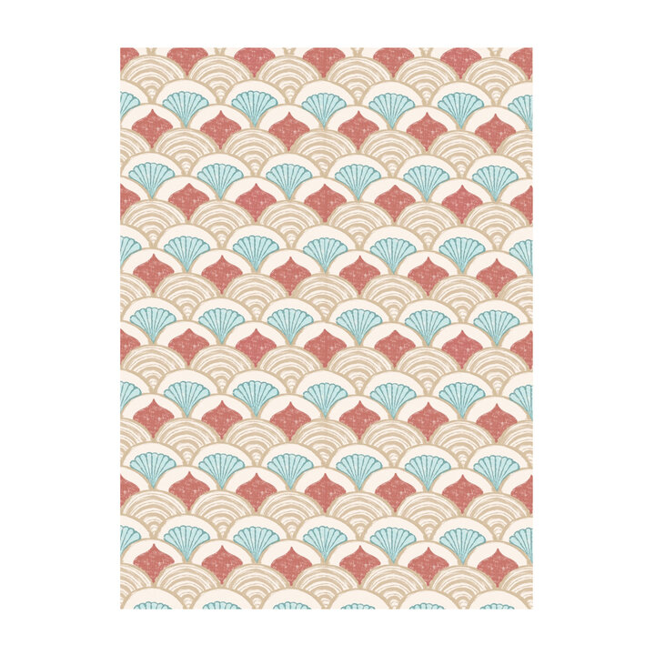 Buitenvloerkleed - Oasis Shell Blauw/Rood