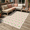 Buitenvloerkleed - Oasis Shell Roze/Groen - thumbnail