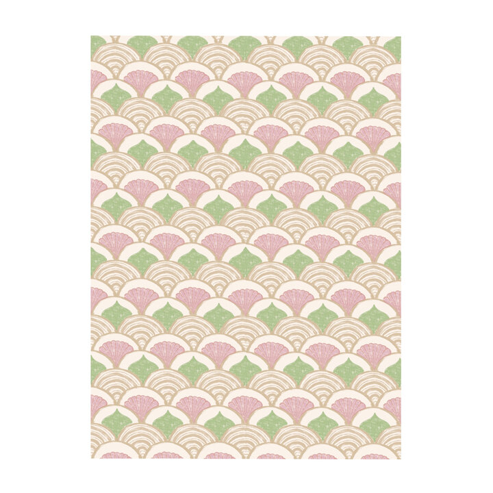 Buitenvloerkleed - Oasis Shell Roze/Groen