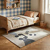 Kinderkamer vloerkleed - Balou Panda Zwart/Wit - thumbnail