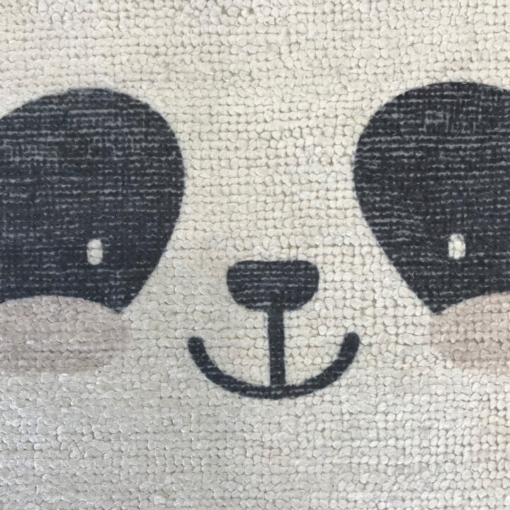Kinderkamer vloerkleed - Balou Panda Zwart/Wit
