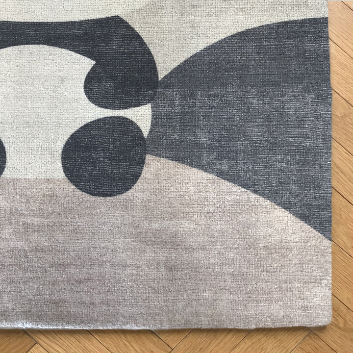 Kinderkamer vloerkleed - Balou Panda Zwart/Wit