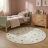Rond wasbaar kindervloerkleed - Evi Confetti Multicolor - thumbnail