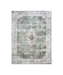 Vintage vloerkleed - Ember Medaillon Groen