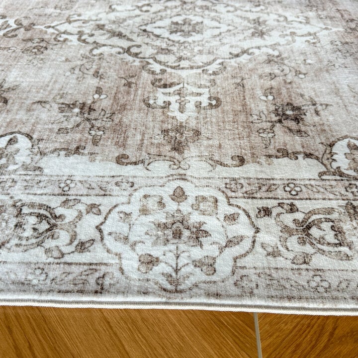 Vintage vloerkleed - Ember Medaillon Taupe