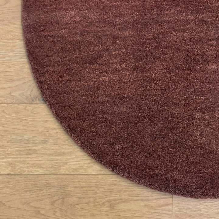 Rond wollen vloerkleed - Leone Rood