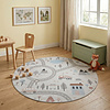 Rond speelkleed auto - Rocky Ride Wit - thumbnail
