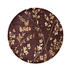 Rond wasbaar vloerkleed - Misty Floral Bruin - thumbnail 1