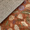 Rond wasbaar vloerkleed - Misty Flowers Terracotta - thumbnail 4