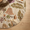 Rond wasbaar vloerkleed - Misty Flowers Creme - thumbnail 3