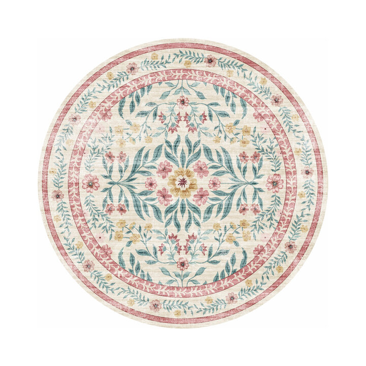 Rond vintage buitenkleed - Luana Multicolor
