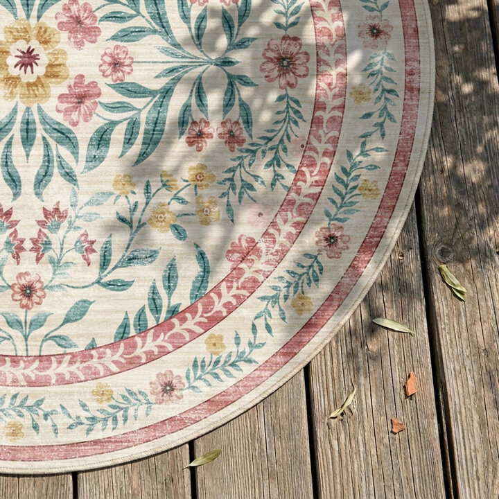 Rond vintage buitenkleed - Luana Multicolor