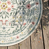 Rond vintage buitenkleed - Luana Groen - thumbnail 3